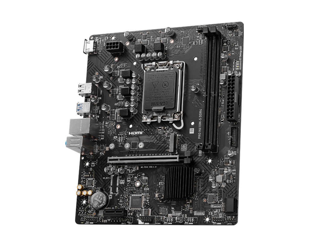 MSI PRO H610M-S DDR4 LGA 1700 Intel H610 SATA 6Gb/s Micro ATX Intel Motherboard - Image 3