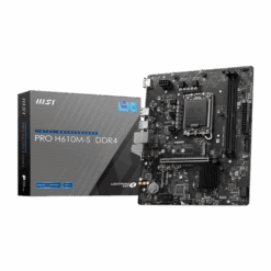 MSI PRO H610M-S DDR4 LGA 1700 Intel H610 SATA 6Gb/s Micro ATX Intel Motherboard
