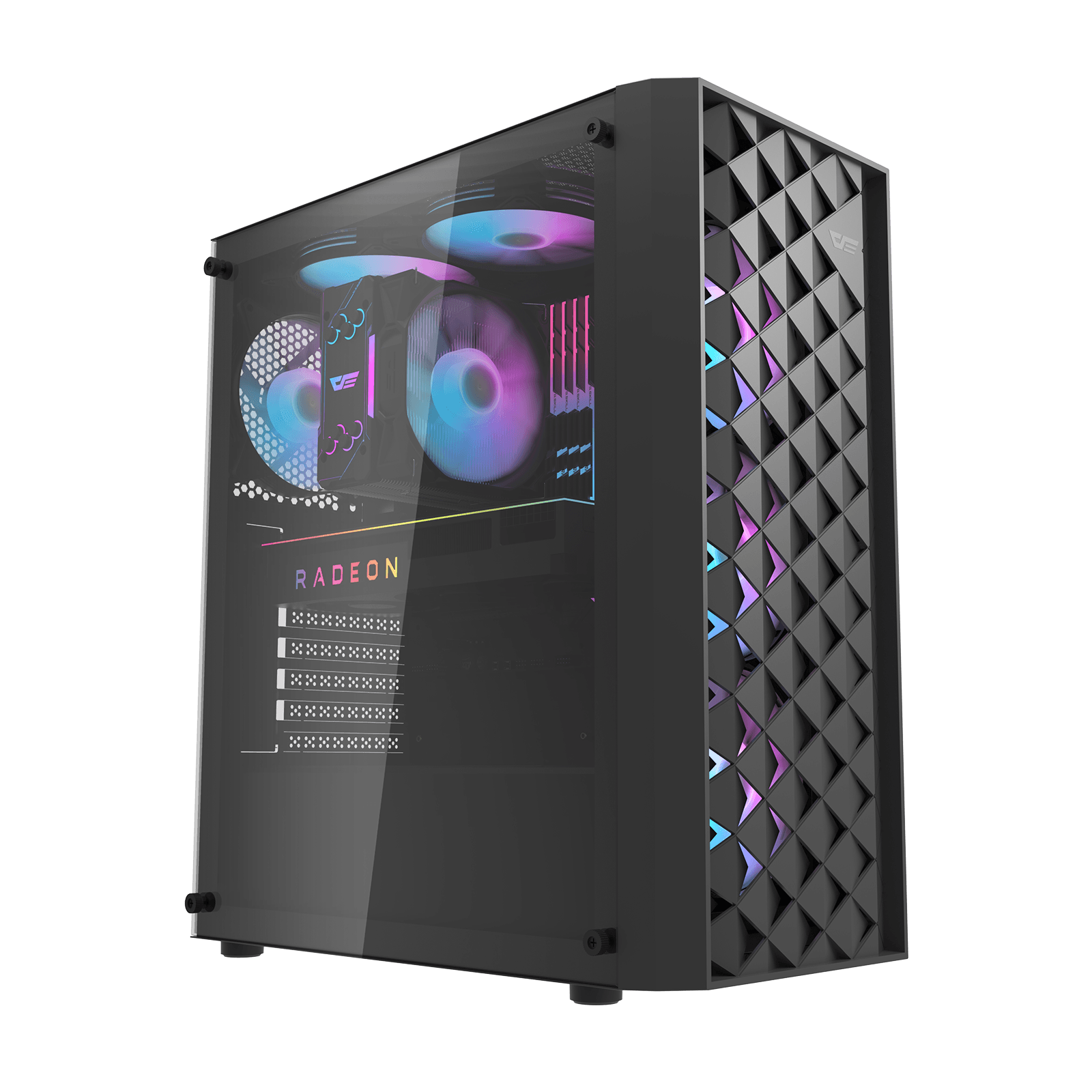 Dark Flash Dk351 ARGB Mid Tower Case | Black - Image 2