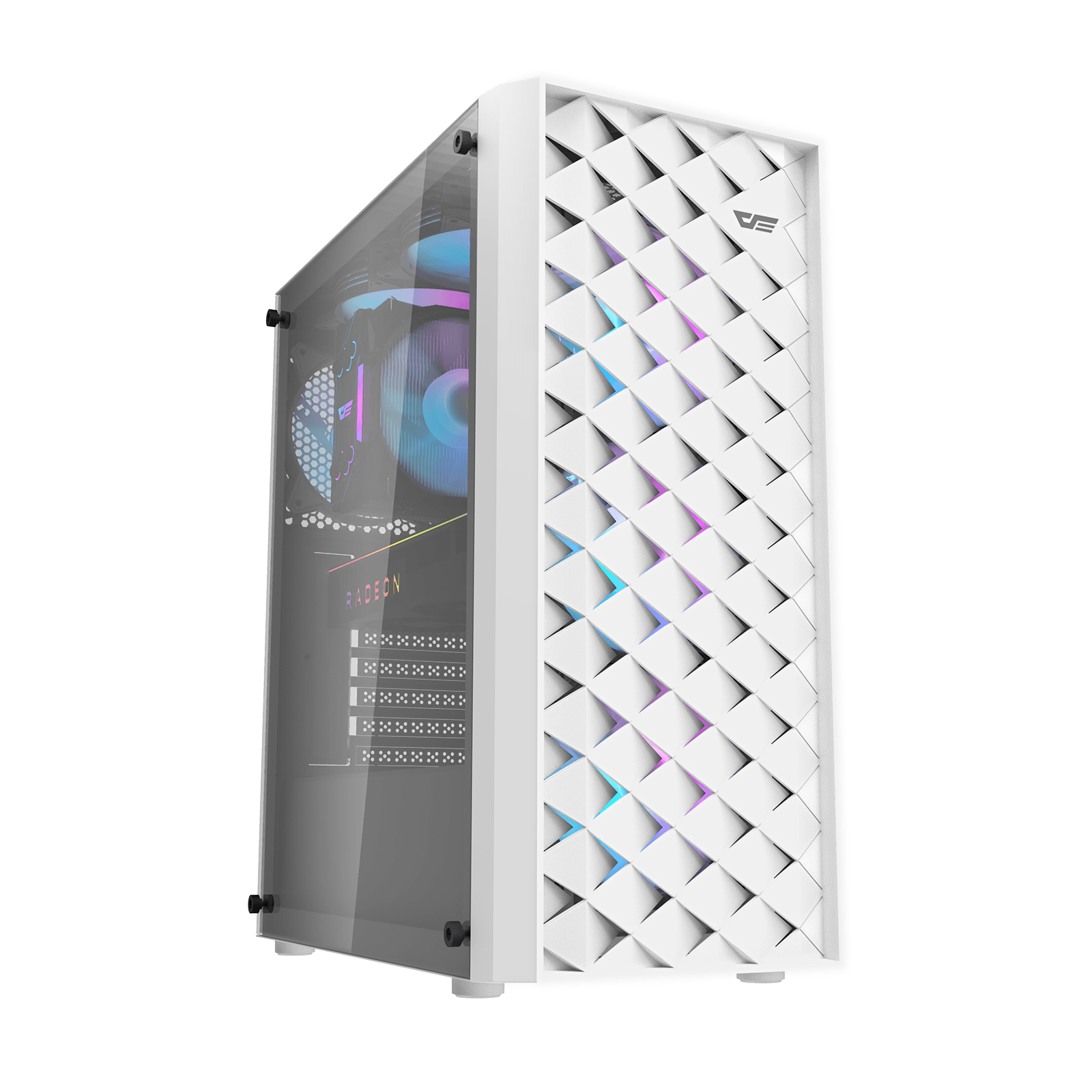 Dark Flash Dk351 ARGB Mid Tower Case | White