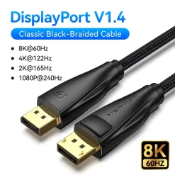 Vention High Quality DP 1.4 Cable 8K@60Hz 4K@144Hz - 2M