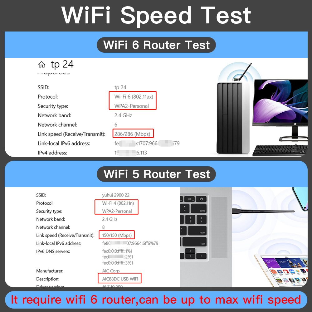 FENVI WIFI 6 USB Adapter AX286 Network Card - Image 6