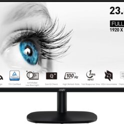 MSI PRO MP245V, 24", 1920 x 1080 (FHD) IPS, FreeSync, HDR Ready, 100Hz