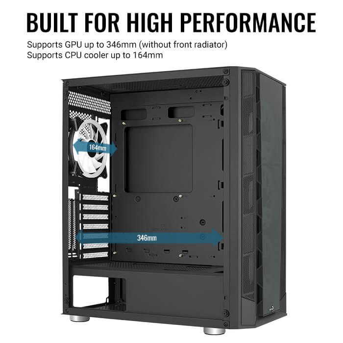 AeroCool Prism ARGB Mid Tower Case - Image 2
