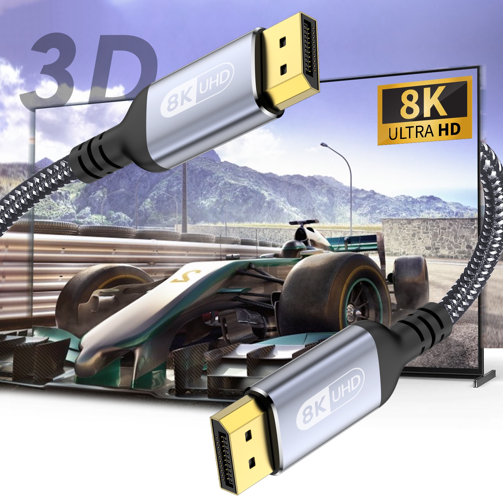 High Quality DP 1.4 Cable 8K@60Hz 4K@144Hz - 3M
