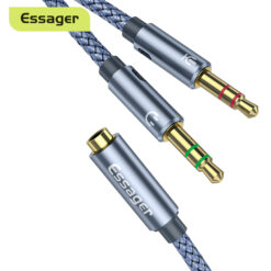 Aux Cable Headphone Audio Splitter 3.5mm Female to 2 3.5mm Jack Male Aux