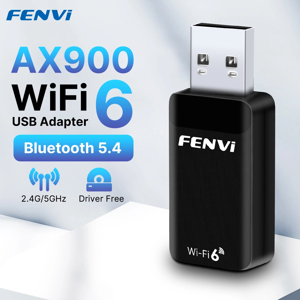 FENVI AX900 WiFi 6 Adapter BT5.3 Dual Band 2.4G/5GHz USB