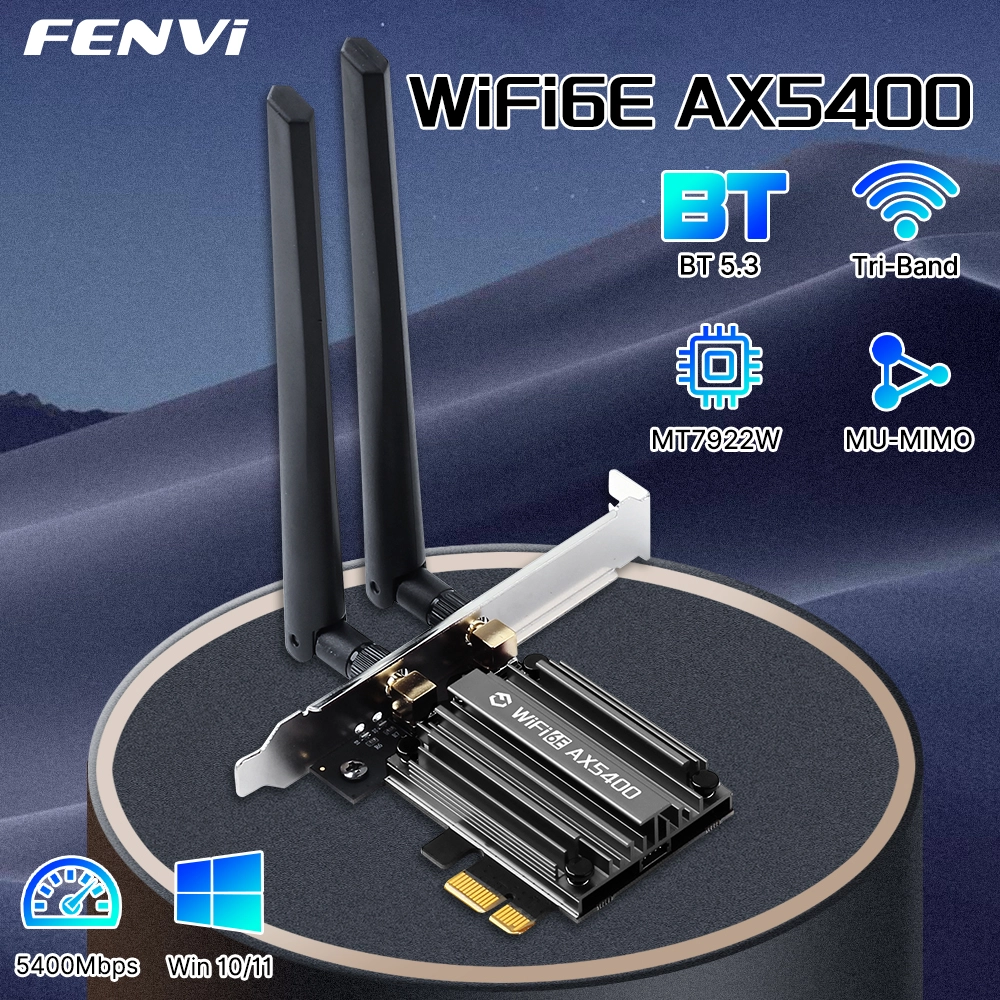 FENVI WiFi 6 1800Mbps Adapter PCI Express Wireless Adapter BT 5.2 Dual Band