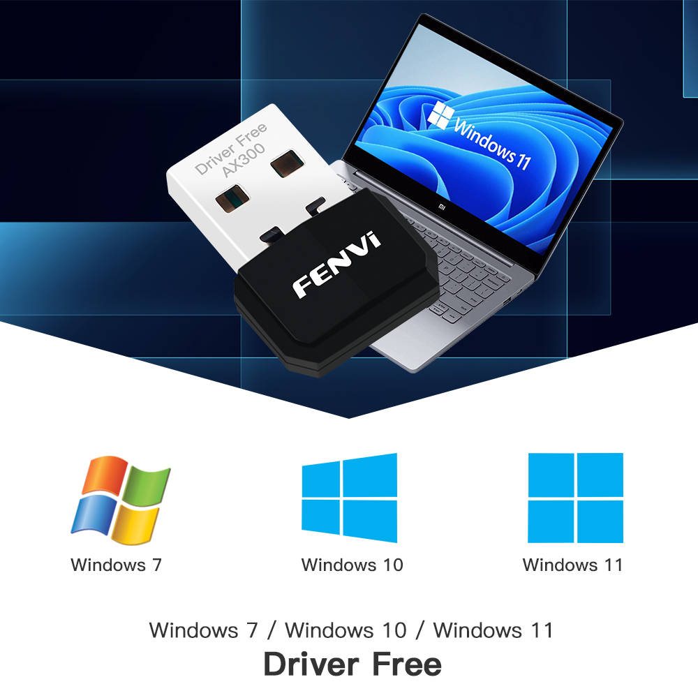 FENVI WIFI 6 USB Adapter AX300 Network Card Mini USB - Image 4