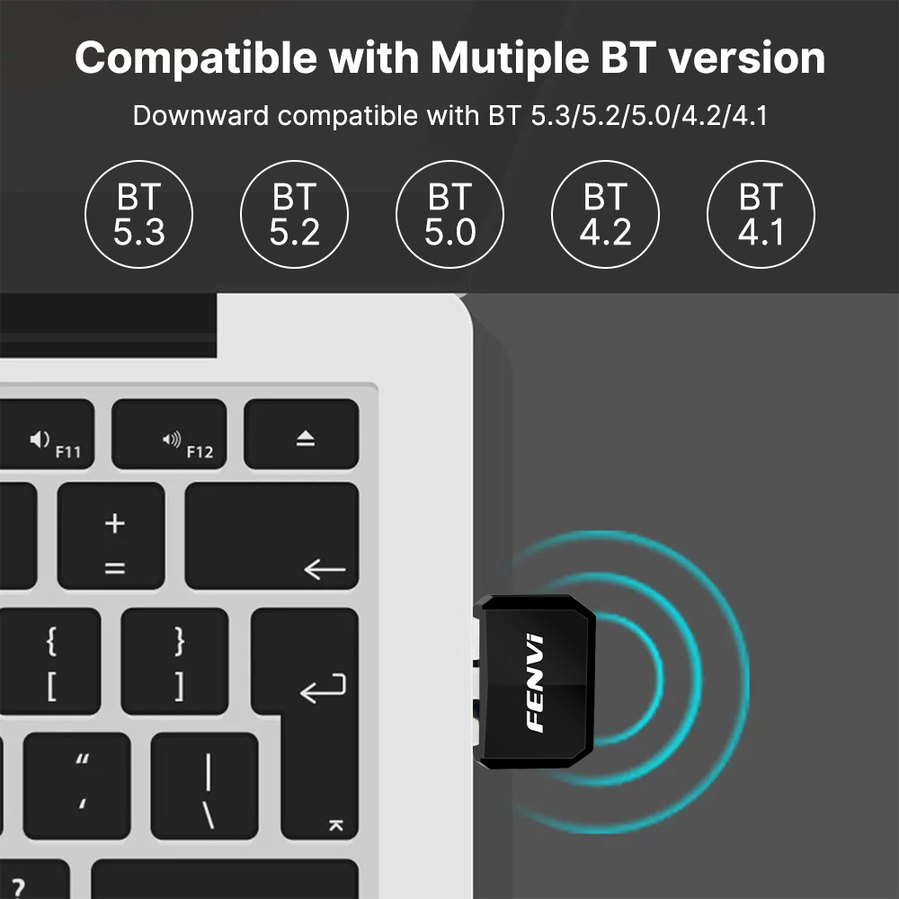 FENVI USB Bluetooth 5.4 Adapter Transmitter Receiver Bluetooth 5.3 Dongle - Image 4