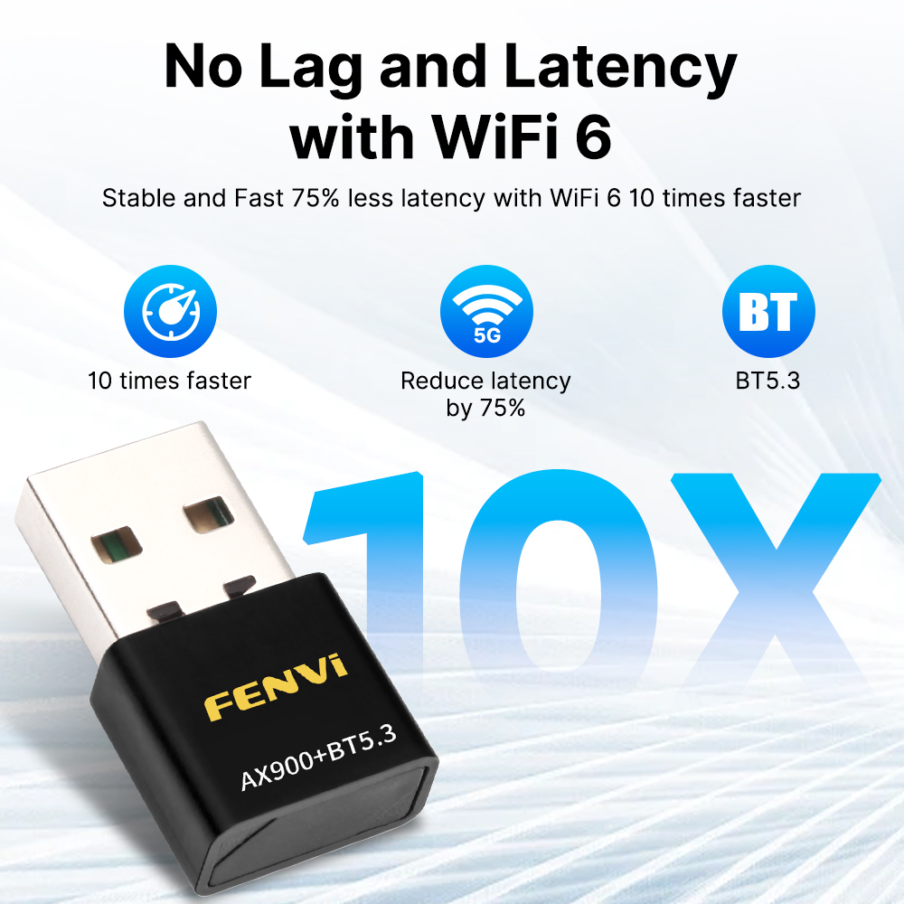 FENVI AX900 WiFi 6 Adapter BT5.3 Dual Band 2.4G/5GHz USB - Image 5