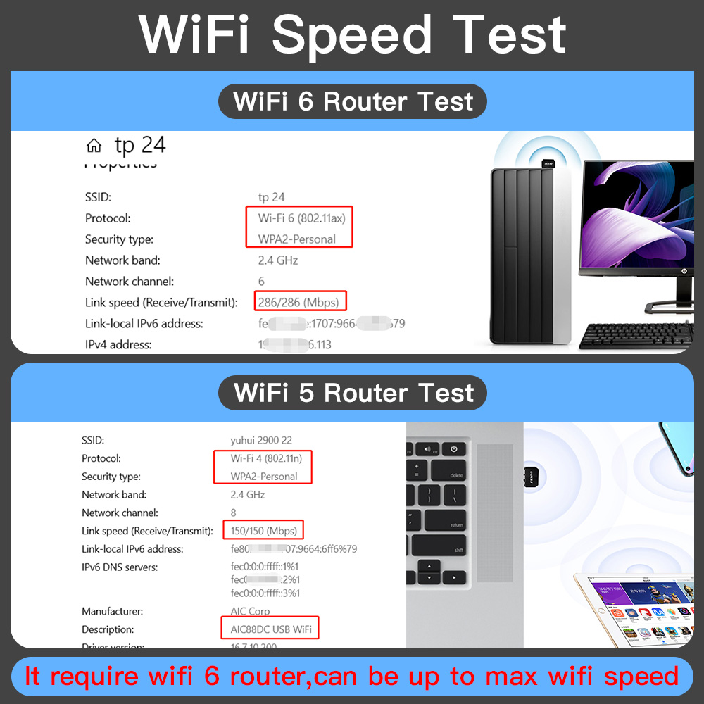 FENVI WIFI 6 USB Adapter AX300 Network Card Mini USB - Image 6