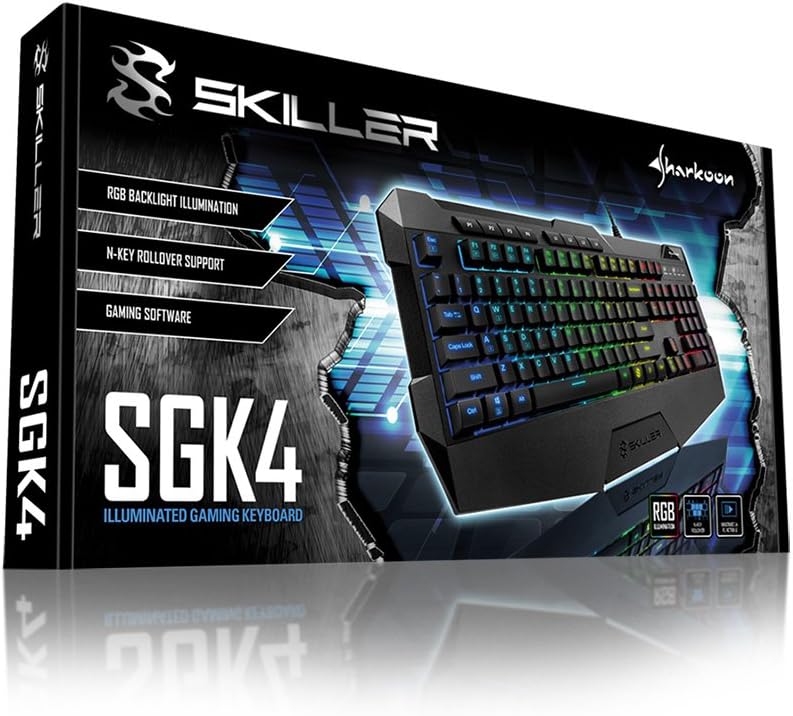 Sharkoon Skiller SGK4 Gaming Keyboard, RGB Backlighting - Black - Image 4