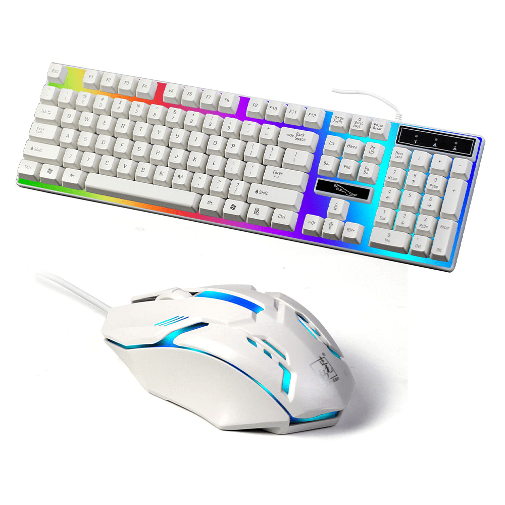SKY-TOUCH G21 Gaming Keyboard and Mouse | White