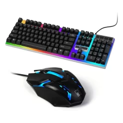 SKY-TOUCH G21 Gaming Keyboard and Mouse Combo Mechanical Feel | Black