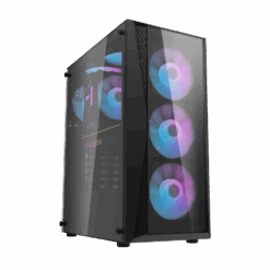Dark Flash Dk352 PLUS 4 RGB Fan ATX Case | Black