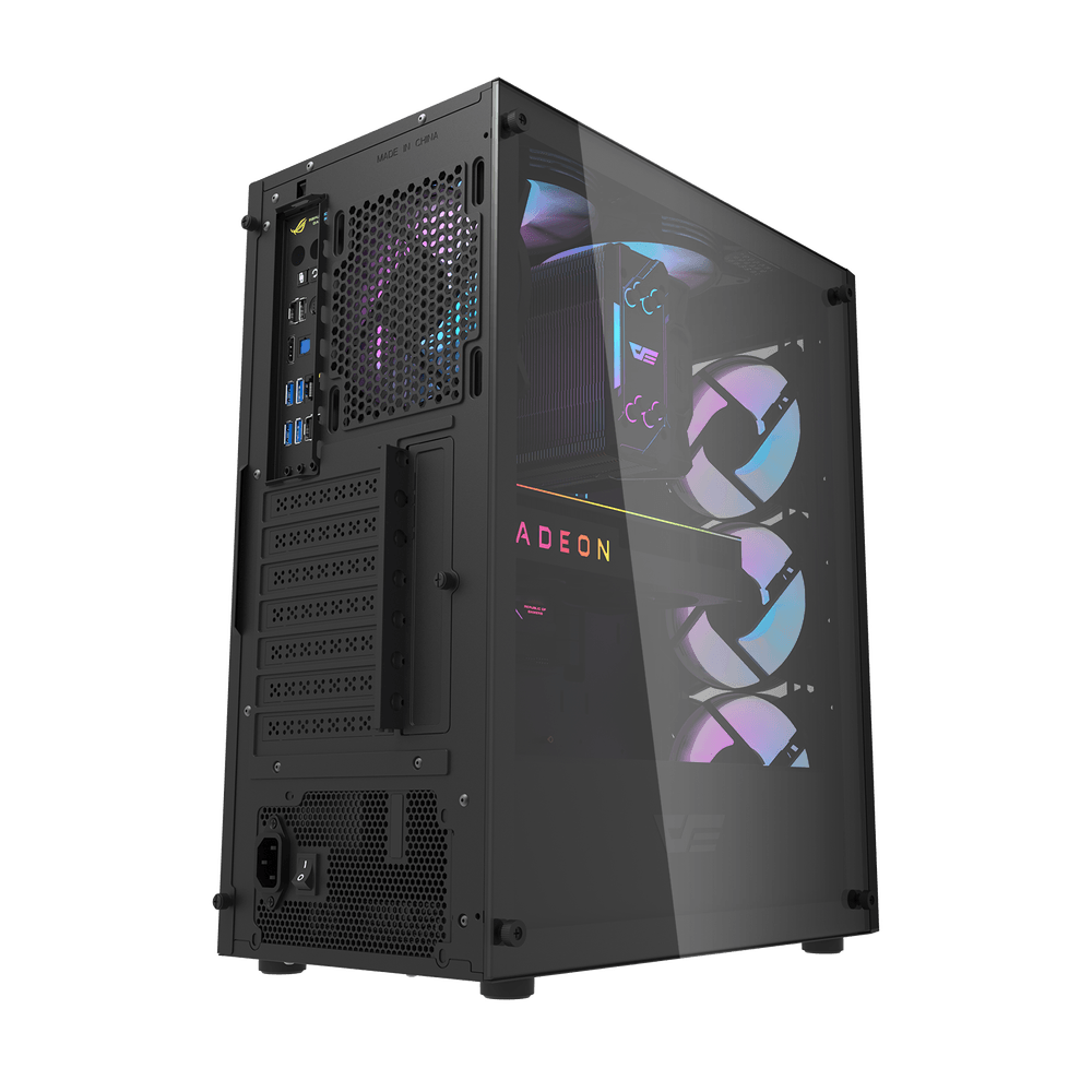 Dark Flash Dk352 PLUS 4 RGB Fan ATX Case | Black - Image 2