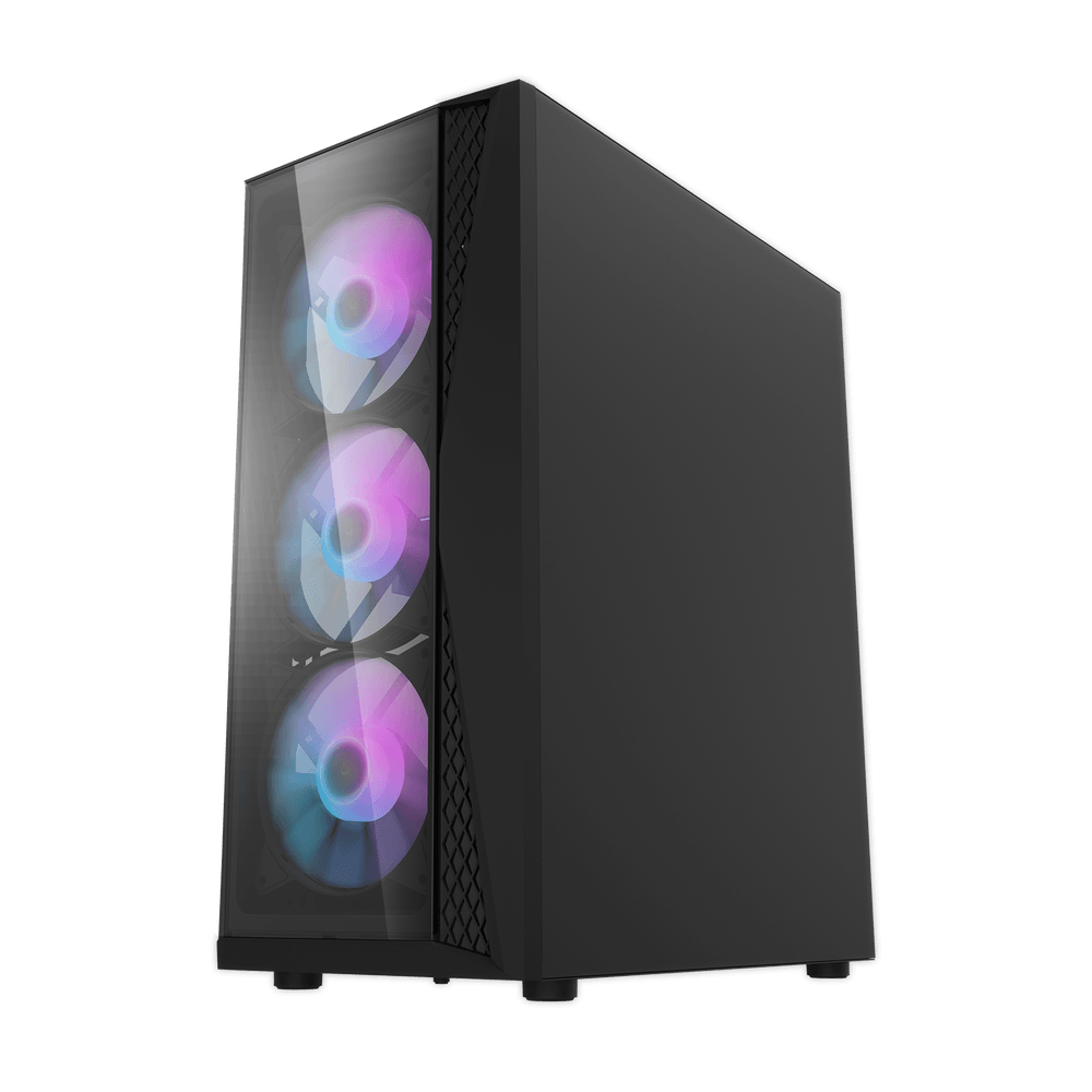 Dark Flash Dk352 PLUS 4 RGB Fan ATX Case | Black - Image 3