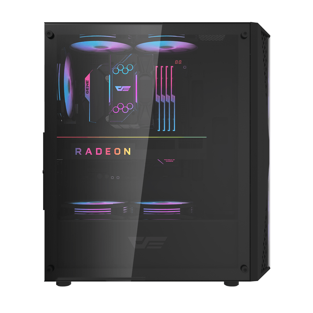 Dark Flash Dk352 PLUS 4 RGB Fan ATX Case | Black - Image 5