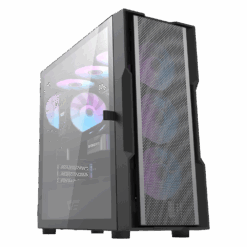 Dark Flash Dk431 Front Glass EATX Case | Black