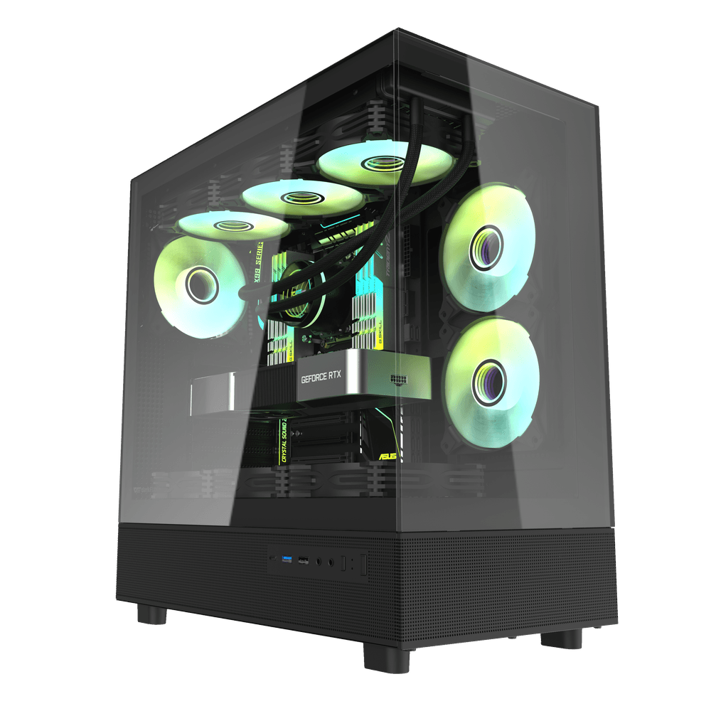 DarkFlash DPX90 ATX PC Case | Black