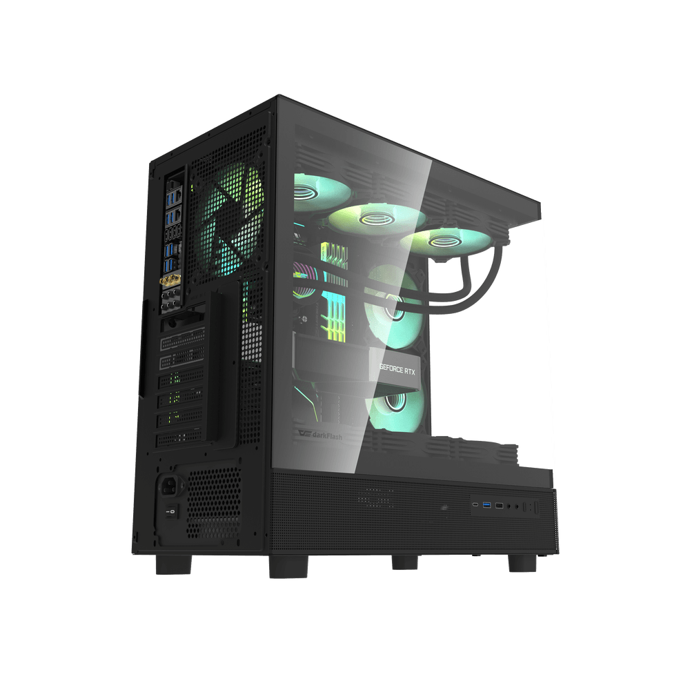 DarkFlash DPX90 ATX PC Case | Black - Image 5