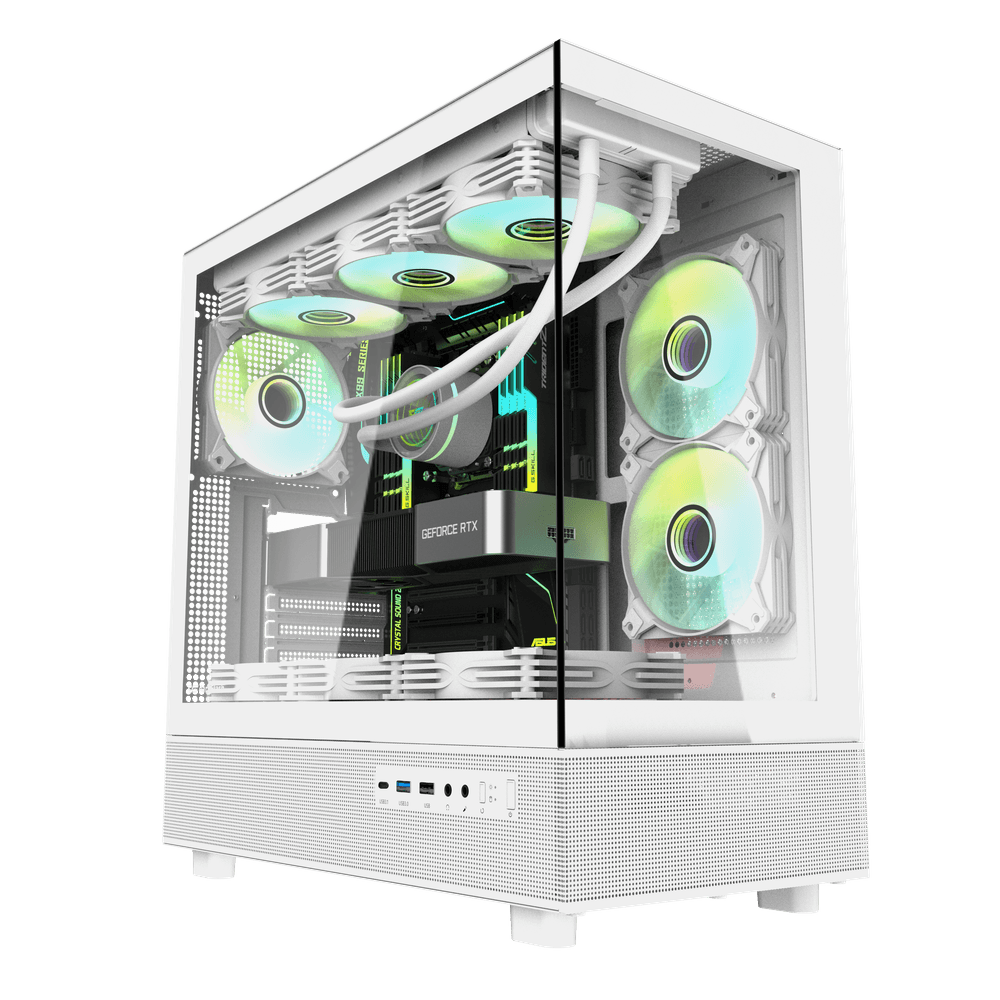 DarkFlash DPX90 ATX PC Case | White