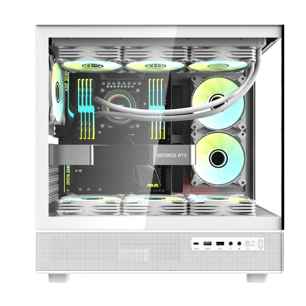 DarkFlash DPX90 ATX PC Case | White - Image 2