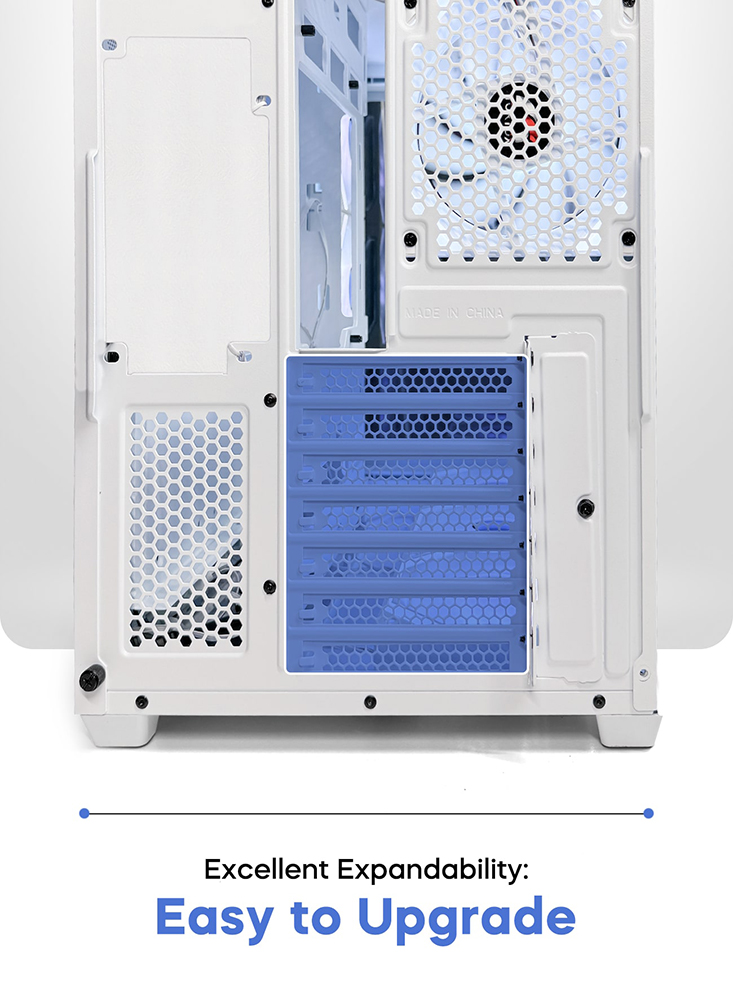TORTOX Curvo Luxury Curved Case 7 ARGB Fan | White - Image 7
