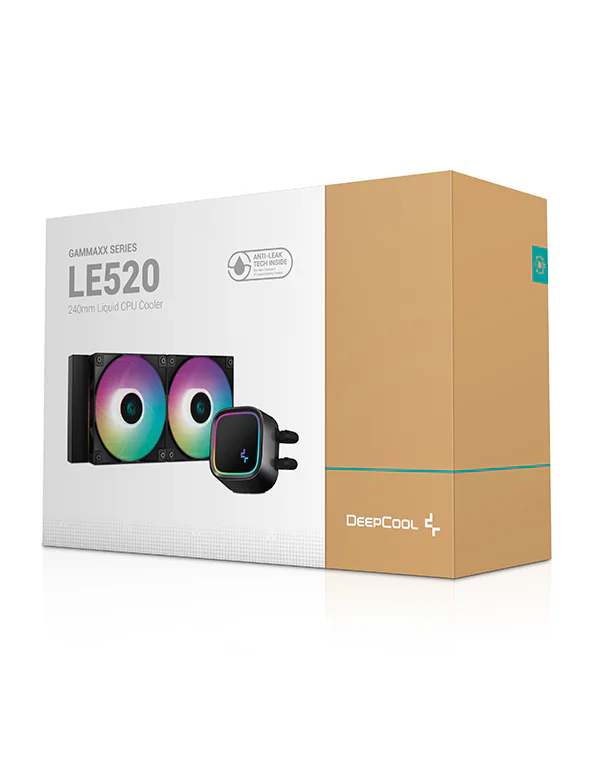Deepcool LE520 A-RGB AIO CPU 240mm Liquid Cooler Black