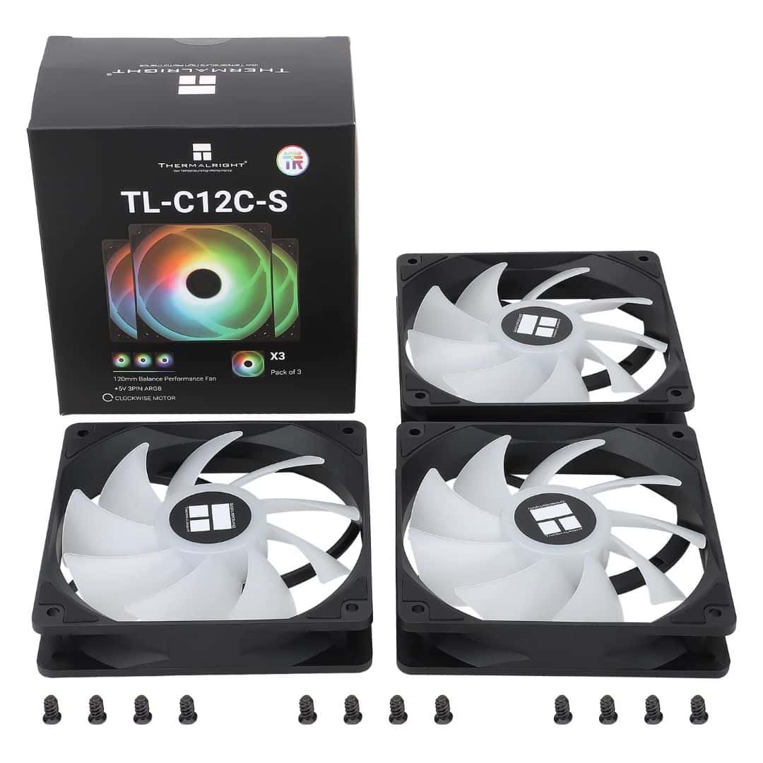 Thermalright Case Fan 120mm ARGB Case 3 Fans Pack | TL-C12C-S - Image 3