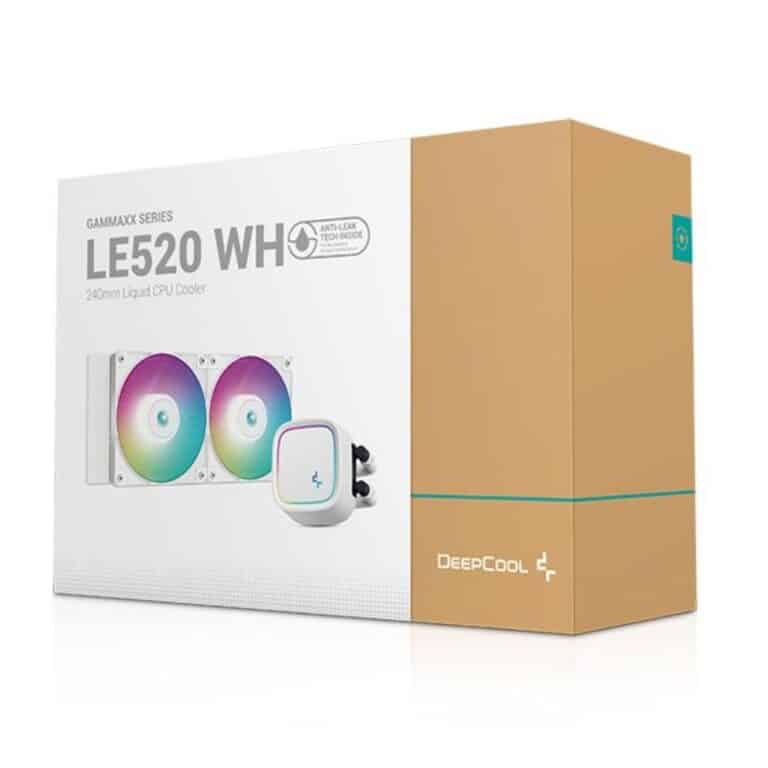 Deepcool LE520 A-RGB AIO CPU 240mm Liquid Cooler White