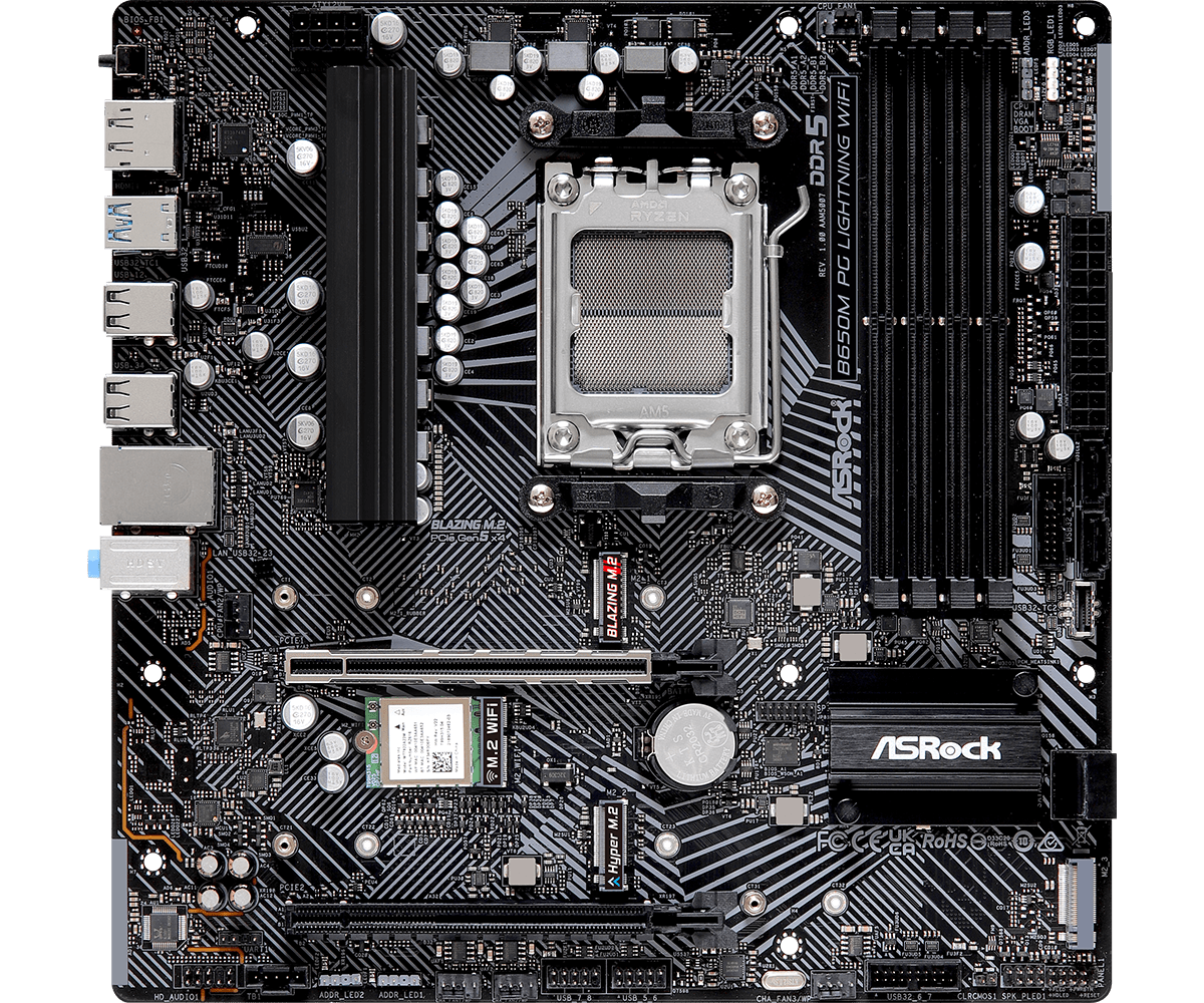 ASRock B650M PG Lightning WiFi 6E AMD Socket AM5 - Image 3