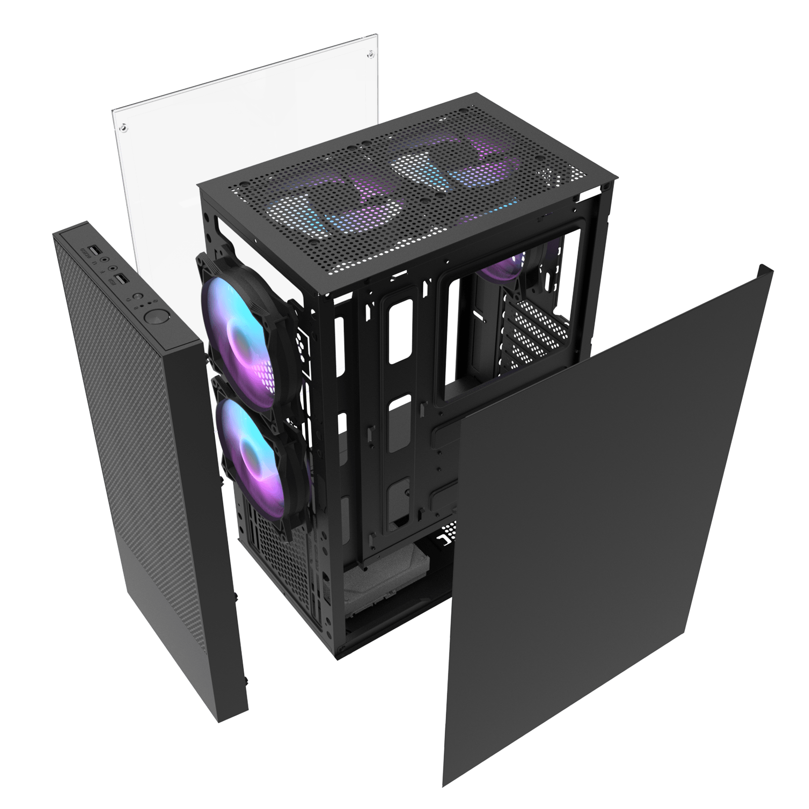 Dark Flash A290 ARGB Mid Tower Case | Black - Image 3