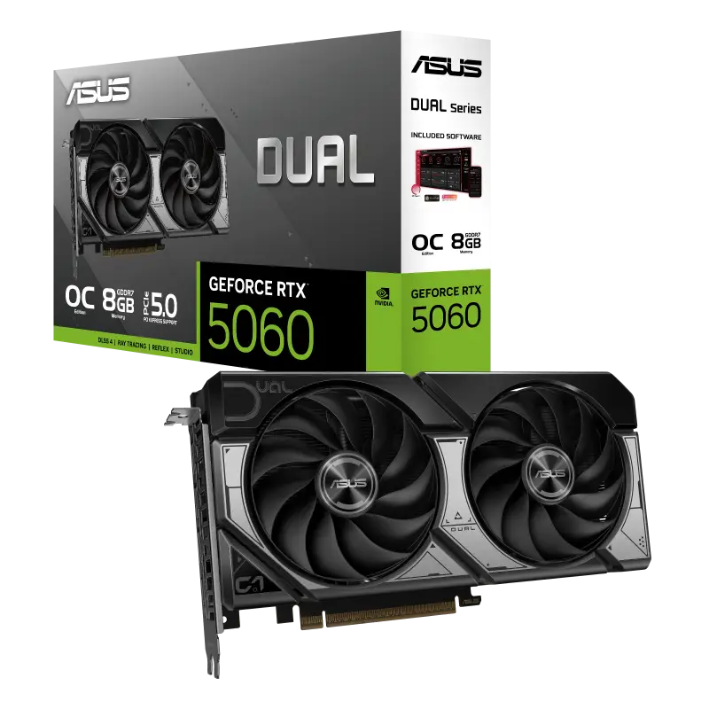 ASUS Dual GeForce RTX™ 5060 8GB GDDR7 OC Edition