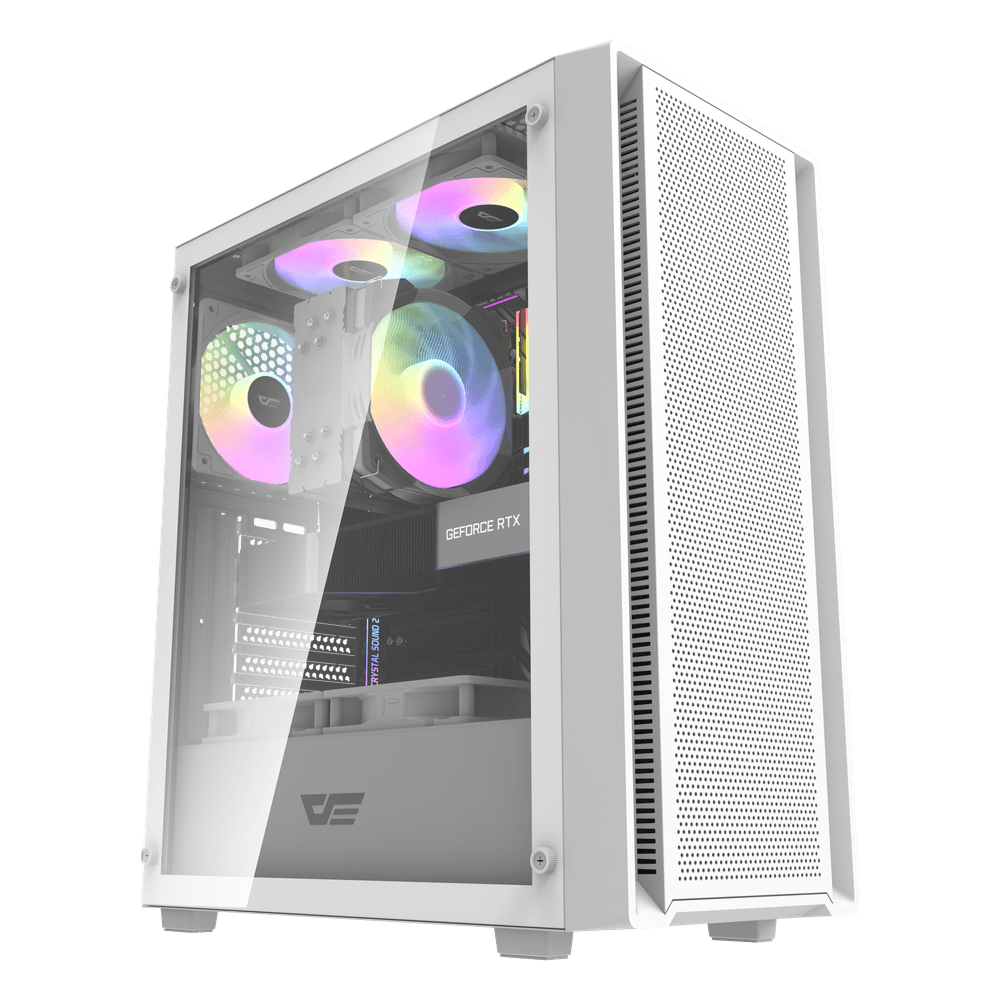 DarkFlash DK353 ATX PC Case - White