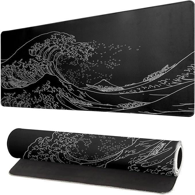 Japanese Sea Wave Gaming Mouse Pad