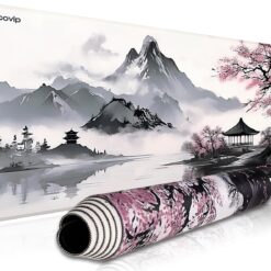 excovip Japanese Gaming Mouse Pad 800x300mm Pink Desk Gaming Mouse Pad