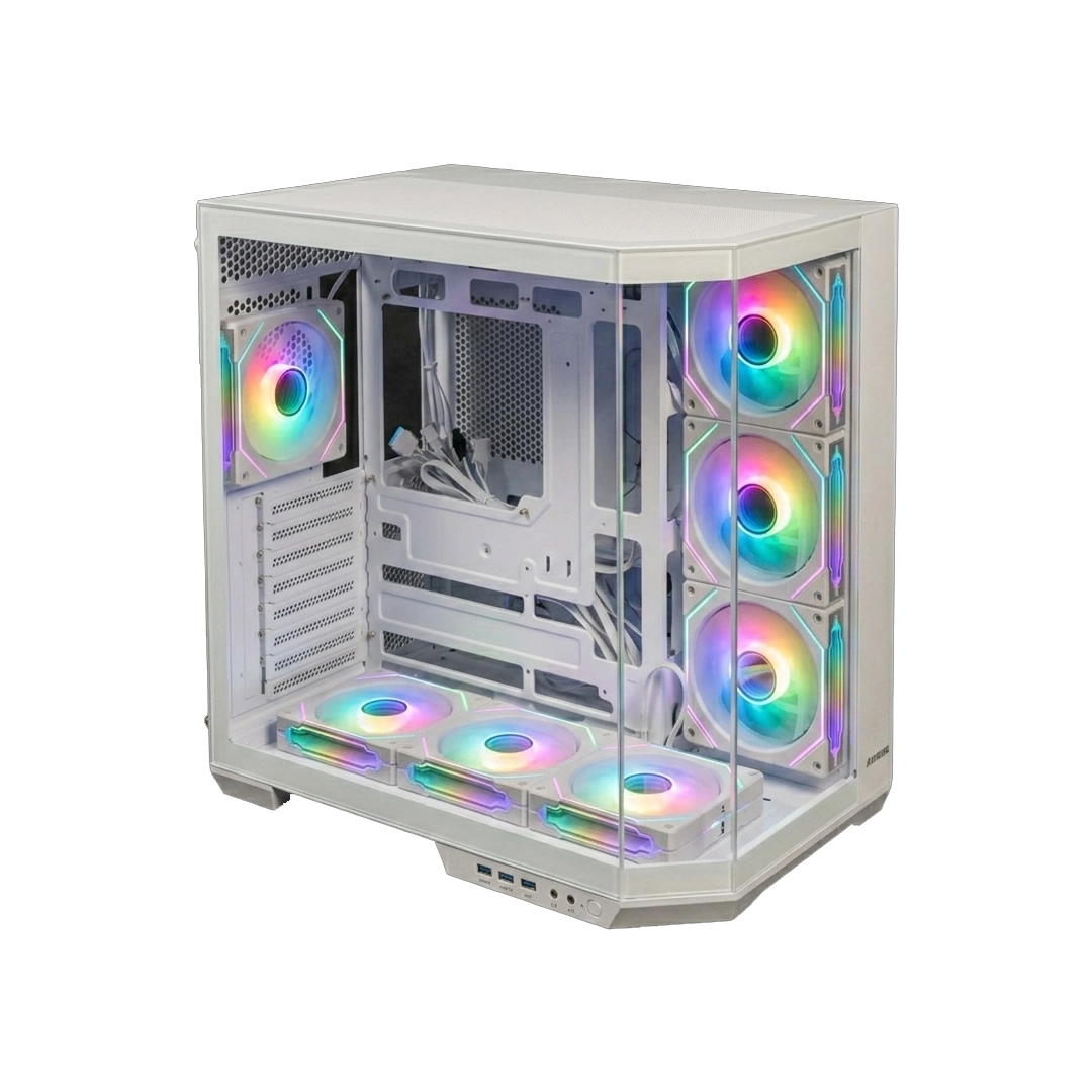 TORTOX PRISM X 7 ARGB FANS - White