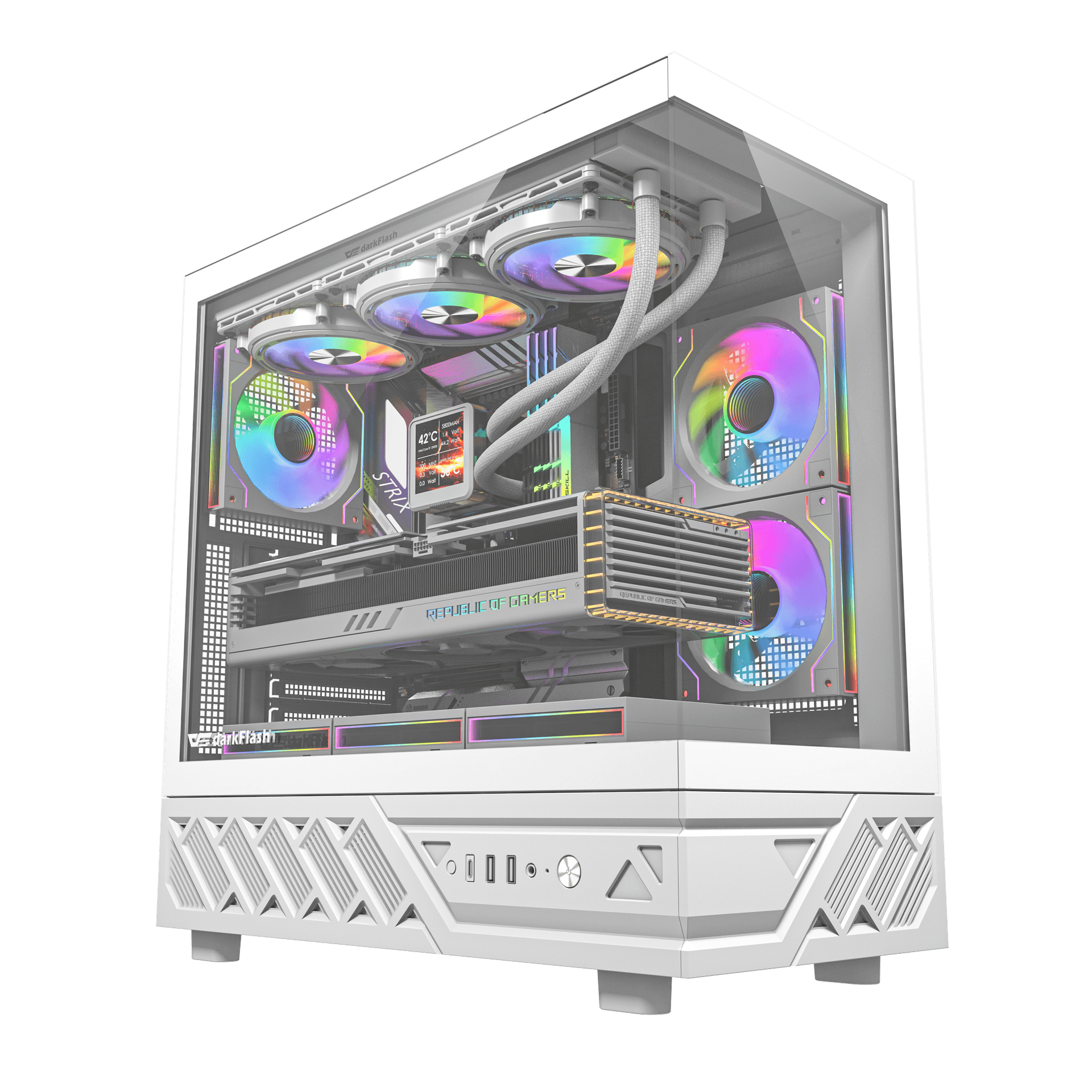 DarkFlash DS950 ATX PC Case | White