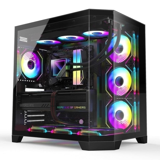 TORTOX CORE 7 ARGB FANS - Black